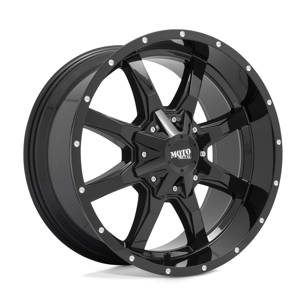 20x10 Moto Metal Offroad Wheels MO970 5x139.7/5x150 -18 offset 110.1 hub BLACK - MO970210863A18NUS