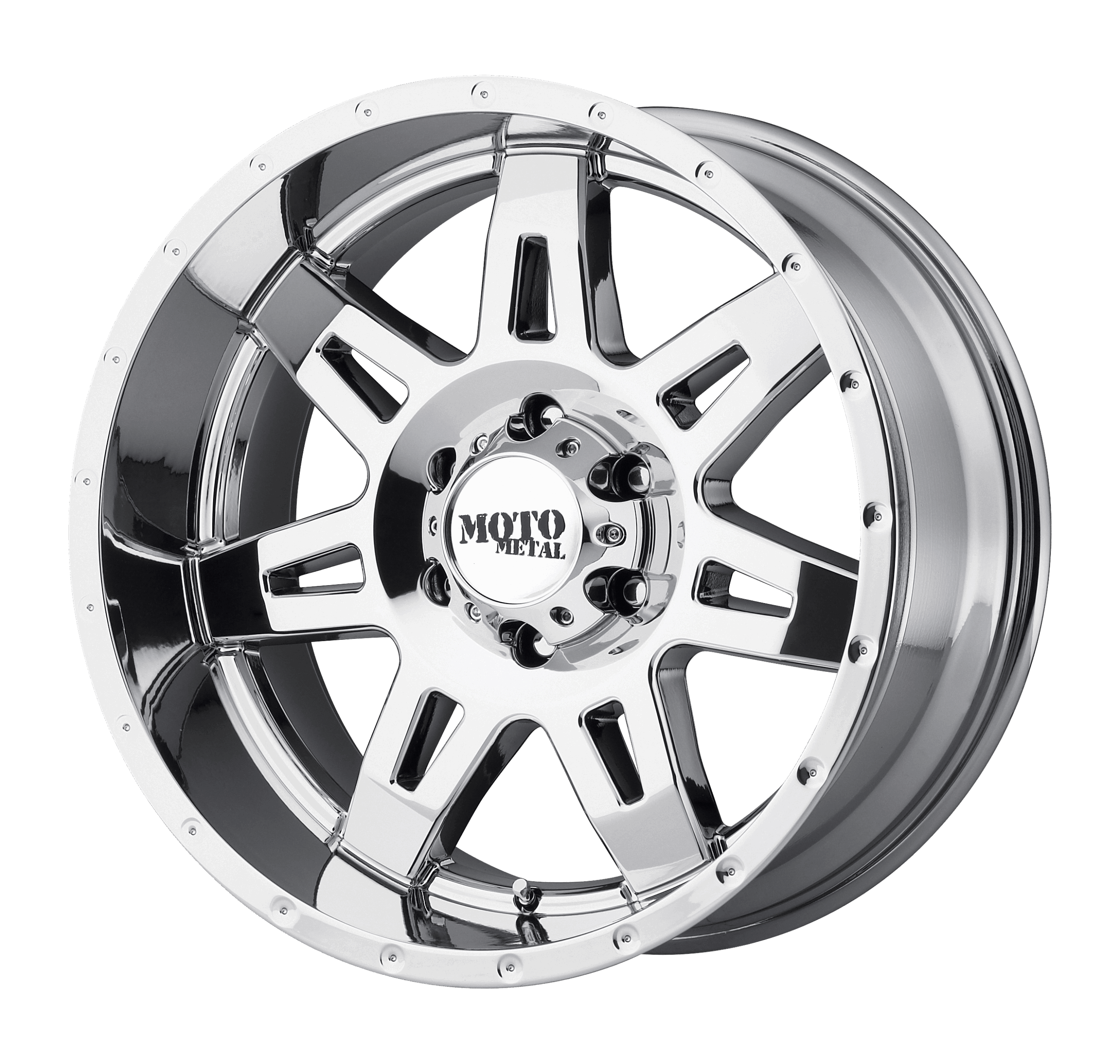 17x9 Moto Metal Offroad Wheels MO975 6x139.7 18 offset 106.1 hub CHROME - MO97579068818