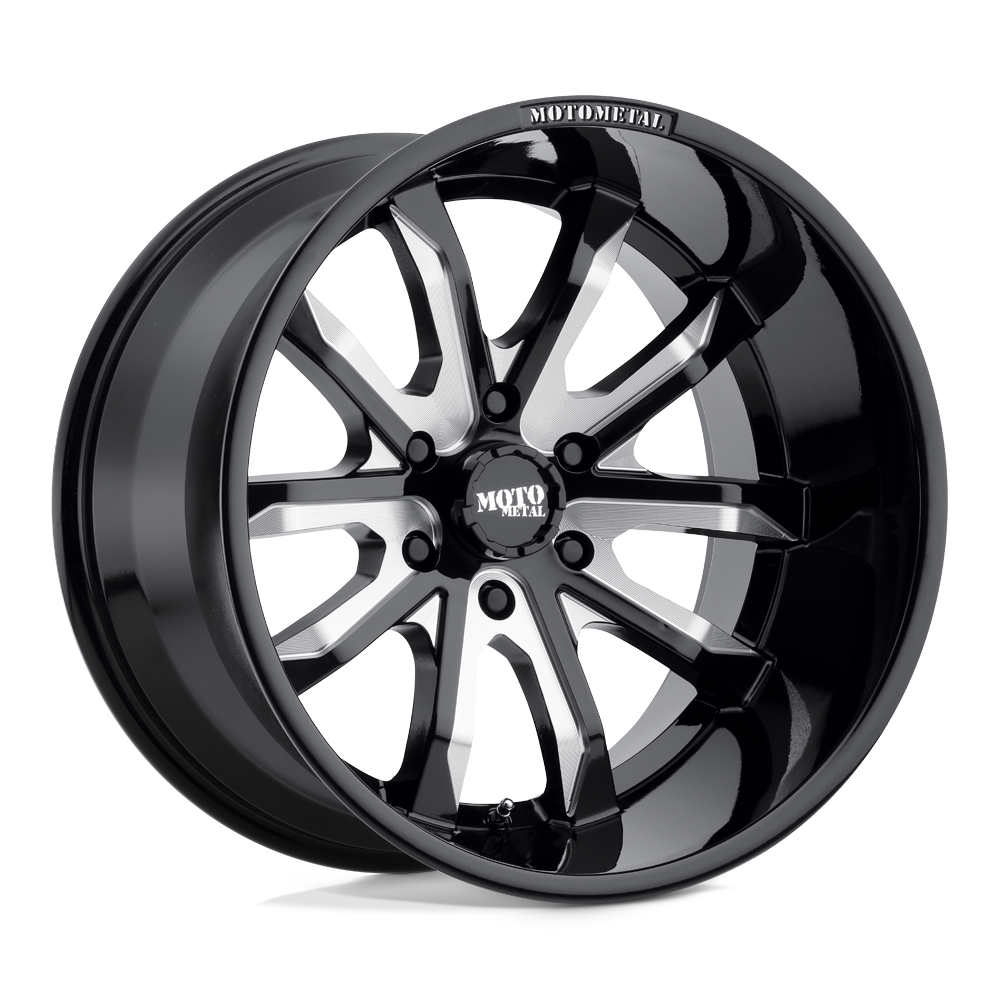 20x9 Moto Metal Offroad Wheels MO983 DAGGER 5x127 -12 offset 72.56 hub BLACK - MO98329050312N