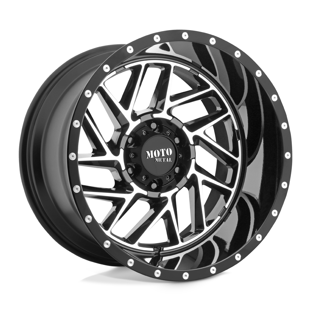 20x10 Moto Metal Offroad Wheels MO985 BREAKOUT 6x139.7 -18 offset 106.1 hub BLACK - MO98521068318N