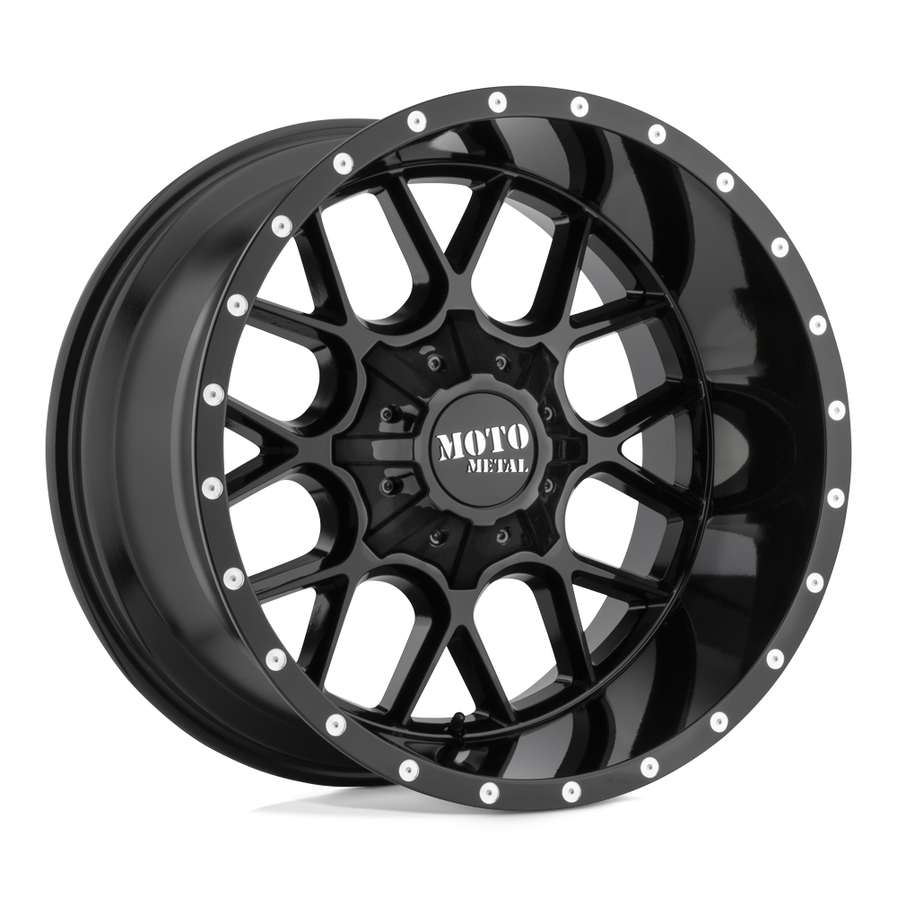 20x9 Moto Metal Offroad Wheels MO986 SIEGE 8x170 0 offset 125.1 hub BLACK - MO986290873A00