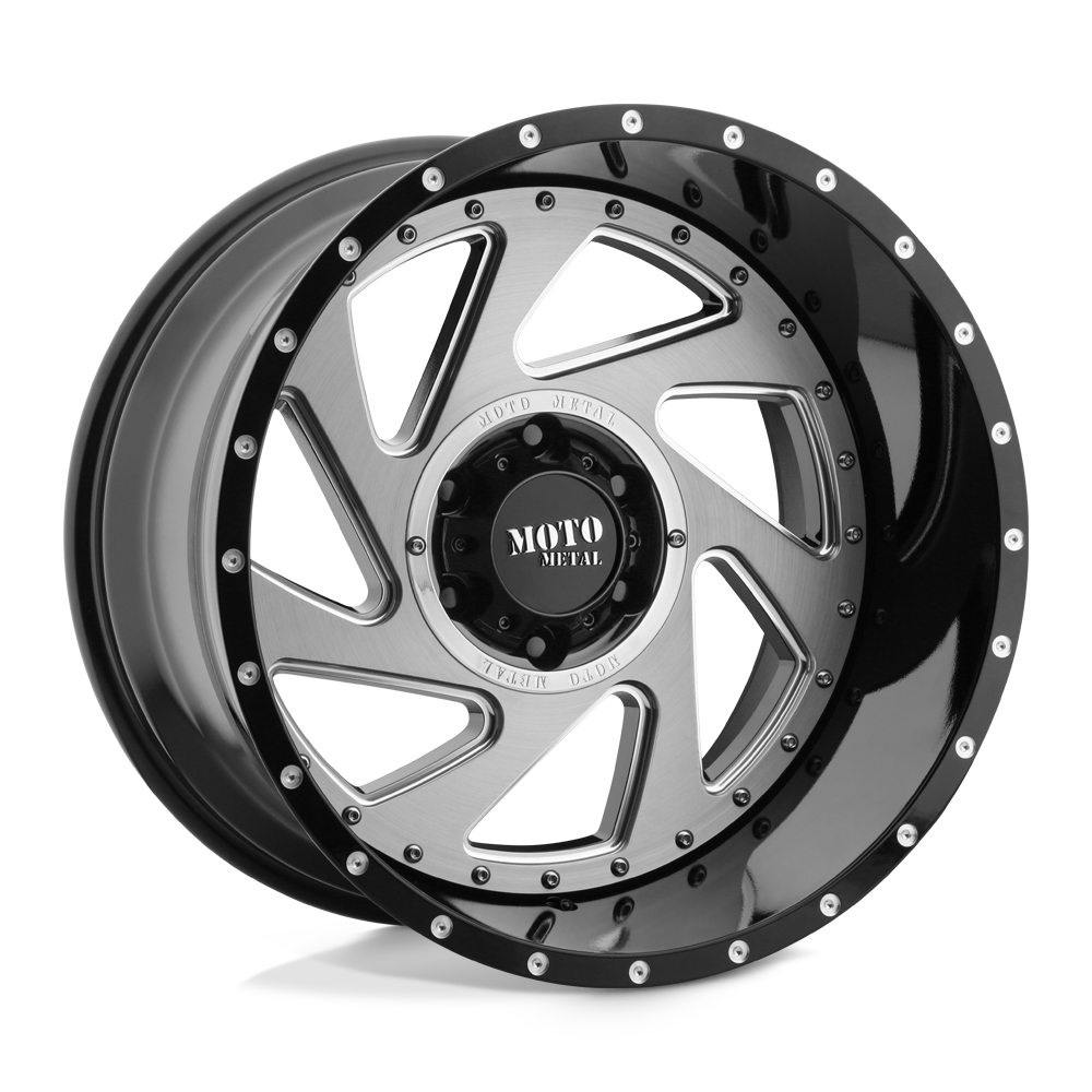 20x12 Moto Metal Offroad Wheels MO989 CHANGE UP 5x127 -44 offset 71.5 hub BLACK - MO98921250344N