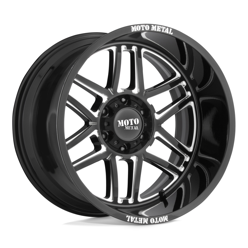 20x10 Moto Metal Offroad Wheels MO992 FOLSOM 6x135 -18 offset 87.1 hub BLACK - MO99221063318N