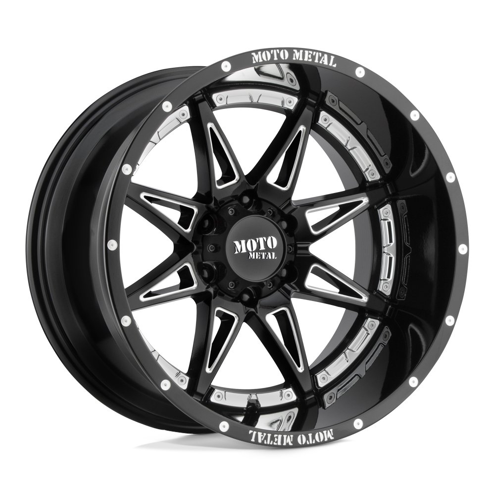 20x10 Moto Metal Offroad Wheels MO993 HYDRA 5x127 -18 offset 71.5 hub BLACK - MO99321050318N