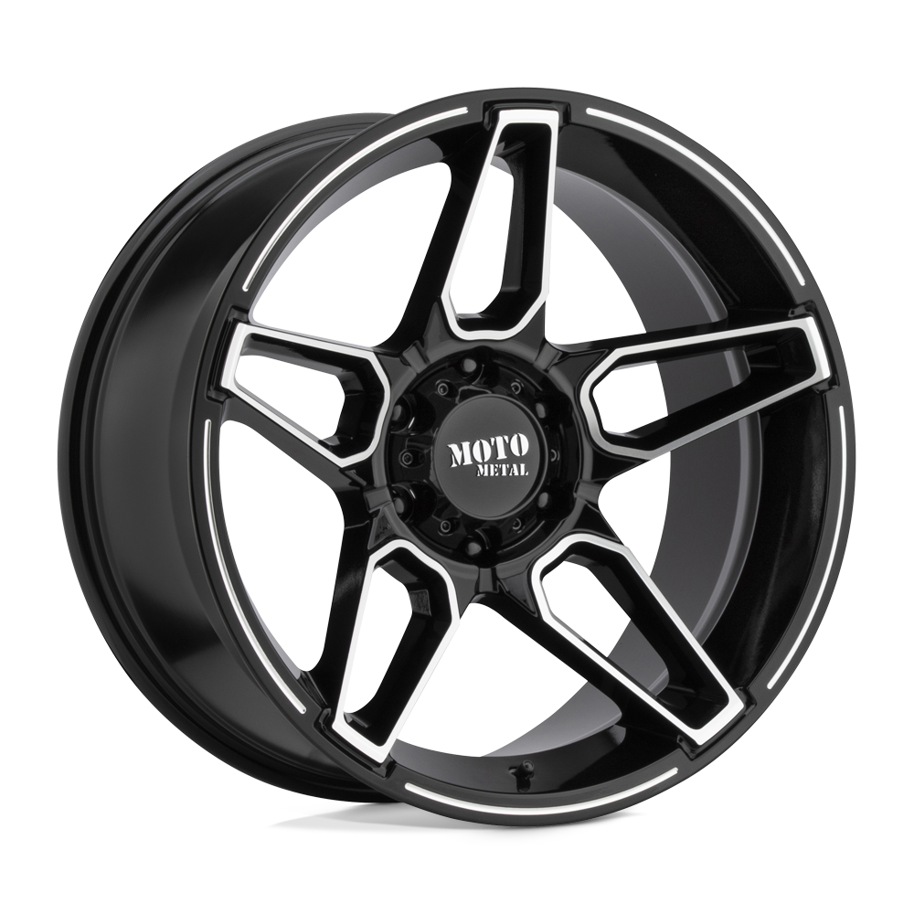 20x12 Moto Metal Offroad Wheels MO994 FANG 8x170 -44 offset 125.1 hub BLACK - MO99421287344N
