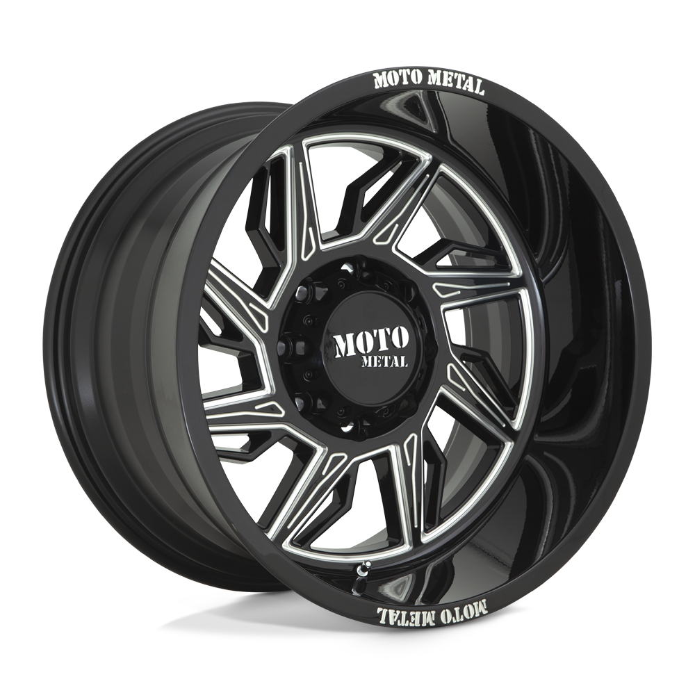 20x12 Moto Metal Offroad Wheels MO997 HURRICANE 8x180 -44 offset 124.2 hub BLACK - MO99721288344NL