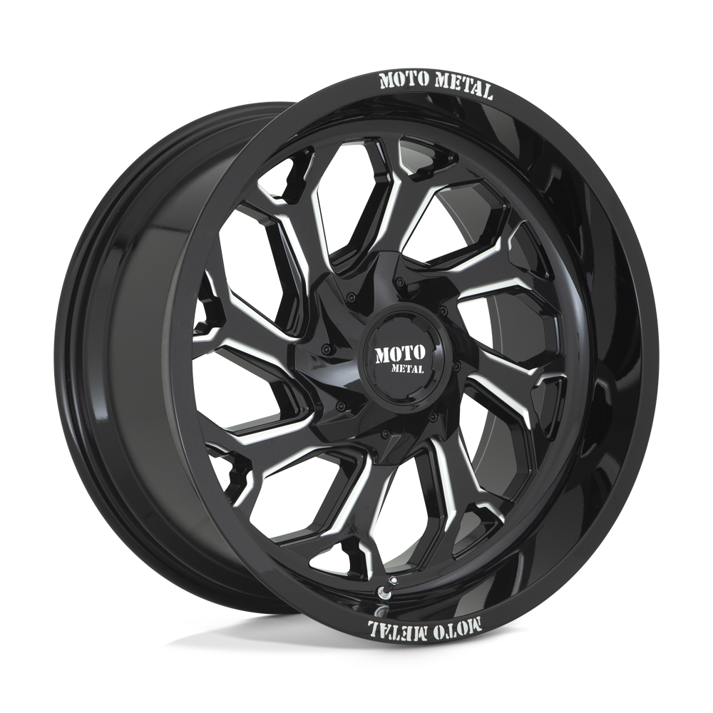 20x10 Moto Metal Offroad Wheels MO999 5x139.7/5x150 -18 offset 110.1 hub BLACK - MO99921086318N