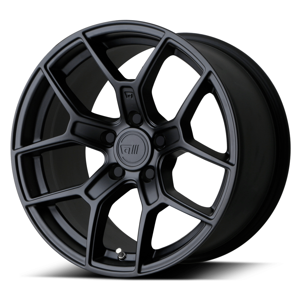 18x9.5 Motegi Wheels MR133 TM5 5x112 25 offset 72.56 hub BLACK - MR13389556725