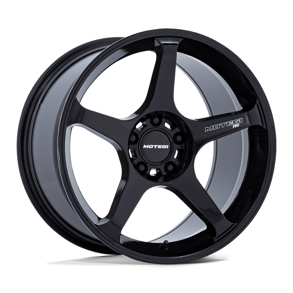 18x8.5 Motegi Wheels MR159 BATTLE V 5x100 30 offset 56.15 hub BLACK - MR159BX18855M30