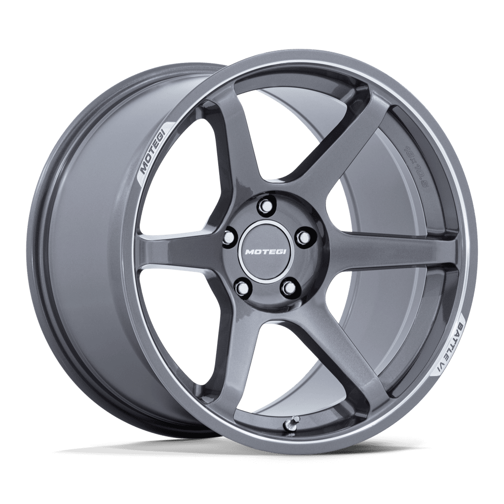 18x8.5 Motegi Wheels MR160 BATTLE VI 5x114.3 35 offset 72.56 hub GUN METAL - MR160AD18851235
