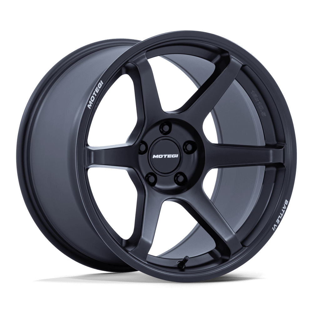 18x9.5 Motegi Wheels MR160 BATTLE VI 5x100 38 offset 56.15 hub BLACK - MR160MX18955M38