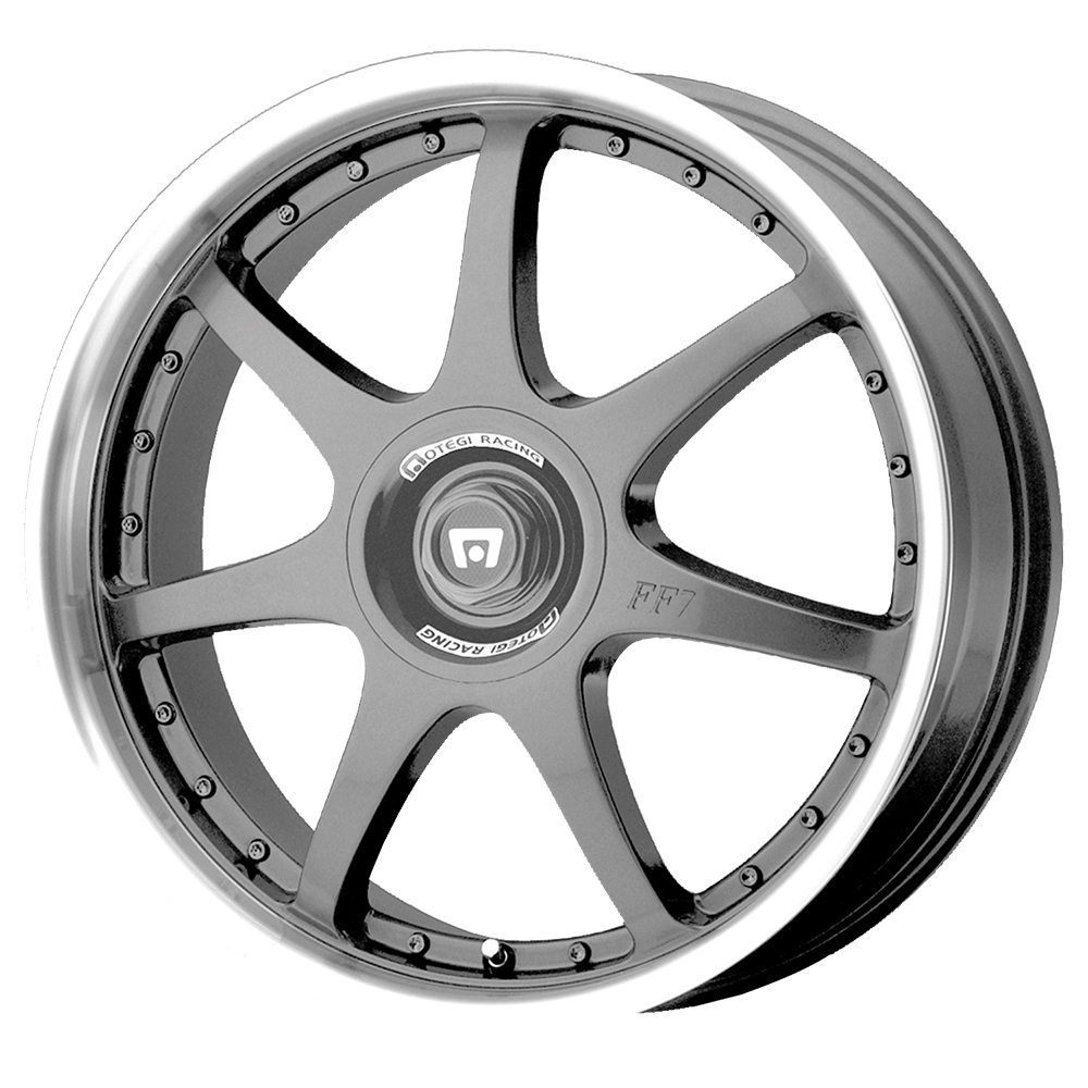 16x7 Motegi Wheels MR2371 FF7 5x100/5x114.3 42 offset 72.56 hub GRAY - MR23716717
