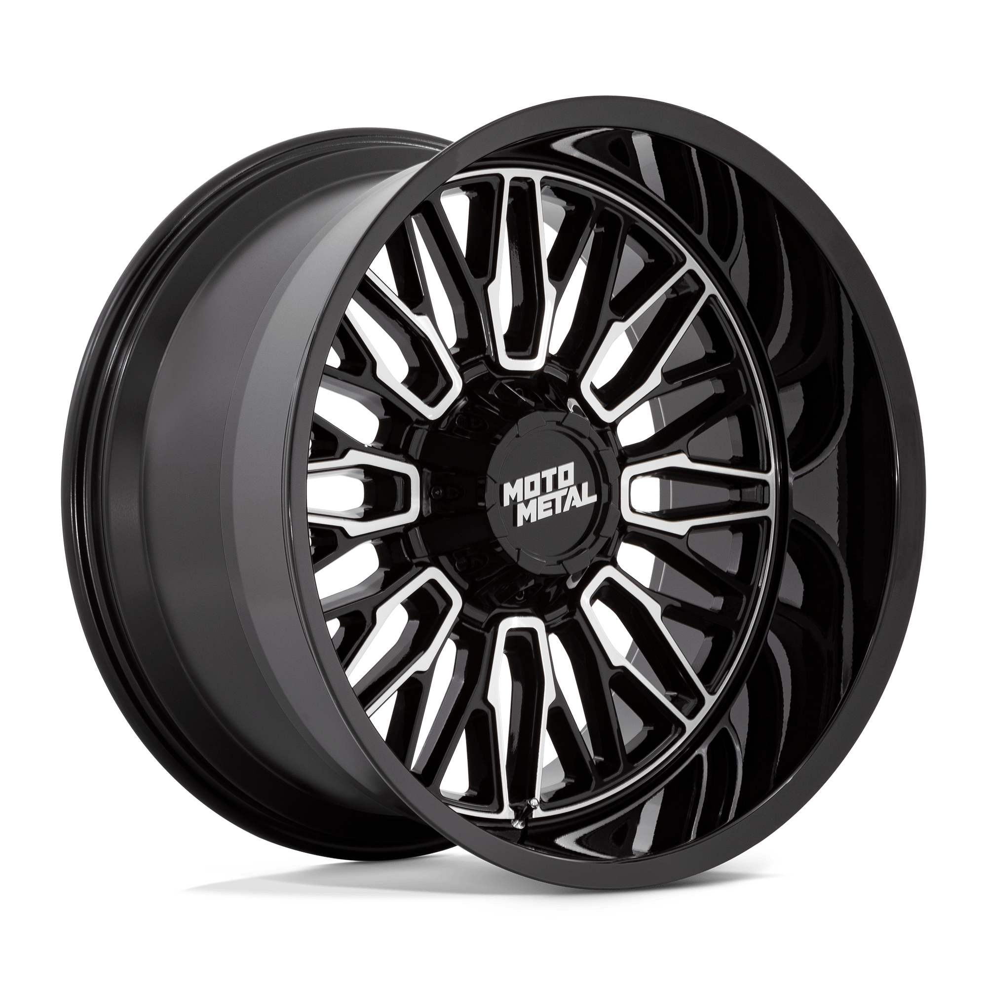 22x12 Moto Metal Offroad Wheels MO809 STINGER 8x165.1 -44 offset 125.1 hub BLACK - MO809BD22128044N