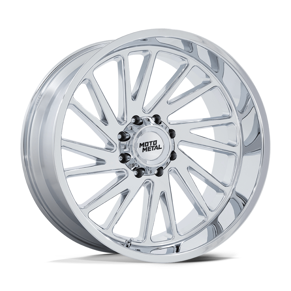 24x12 Moto Metal Offroad Wheels MO811 COMBAT 8x165.1 -44 offset 125.1 hub CHROME - MO811PX24128044N