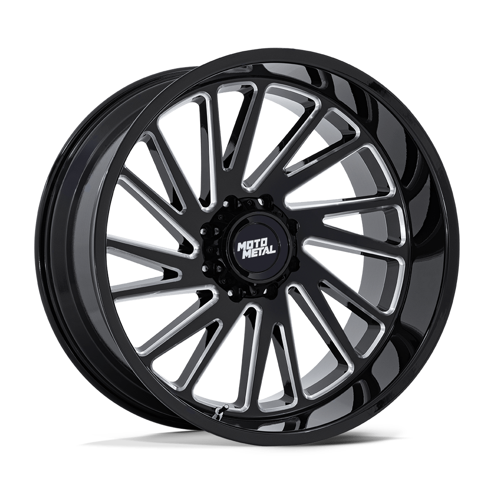 24x12 Moto Metal Offroad Wheels MO811 COMBAT 8x180 -44 offset 124.2 hub BLACK - MO811BE24128844N