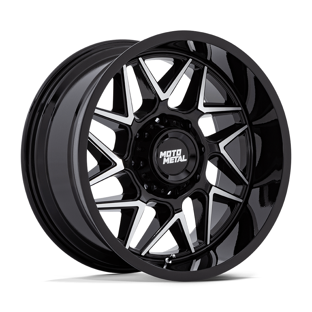 20x9 Moto Metal Offroad Wheels MO812 TURBINE 6x139.7 20 offset 106.1 hub BLACK - MO812BD20906820