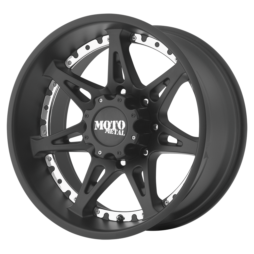 20x10 Moto Metal Offroad Wheels MO961 6x139.7 -24 offset 106.1 hub BLACK - MO96121068724N