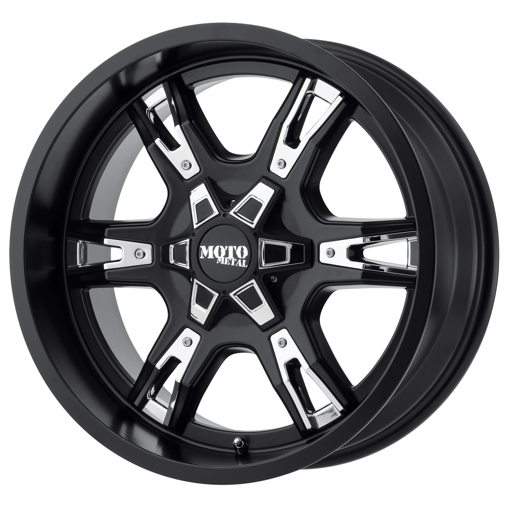 18x9 Moto Metal Offroad Wheels MO969 5x114.3 0 offset 74.1 hub BLACK - MO96989012700