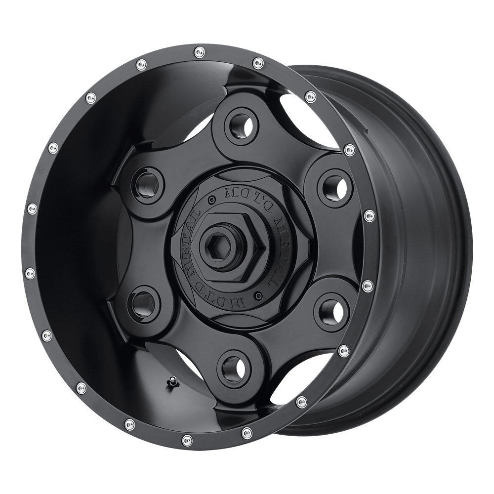 22x10 Moto Metal Offroad Wheels MO977 LINK 6x135/6x139.7 -18 offset 106.1 hub BLACK - MO97722067318N