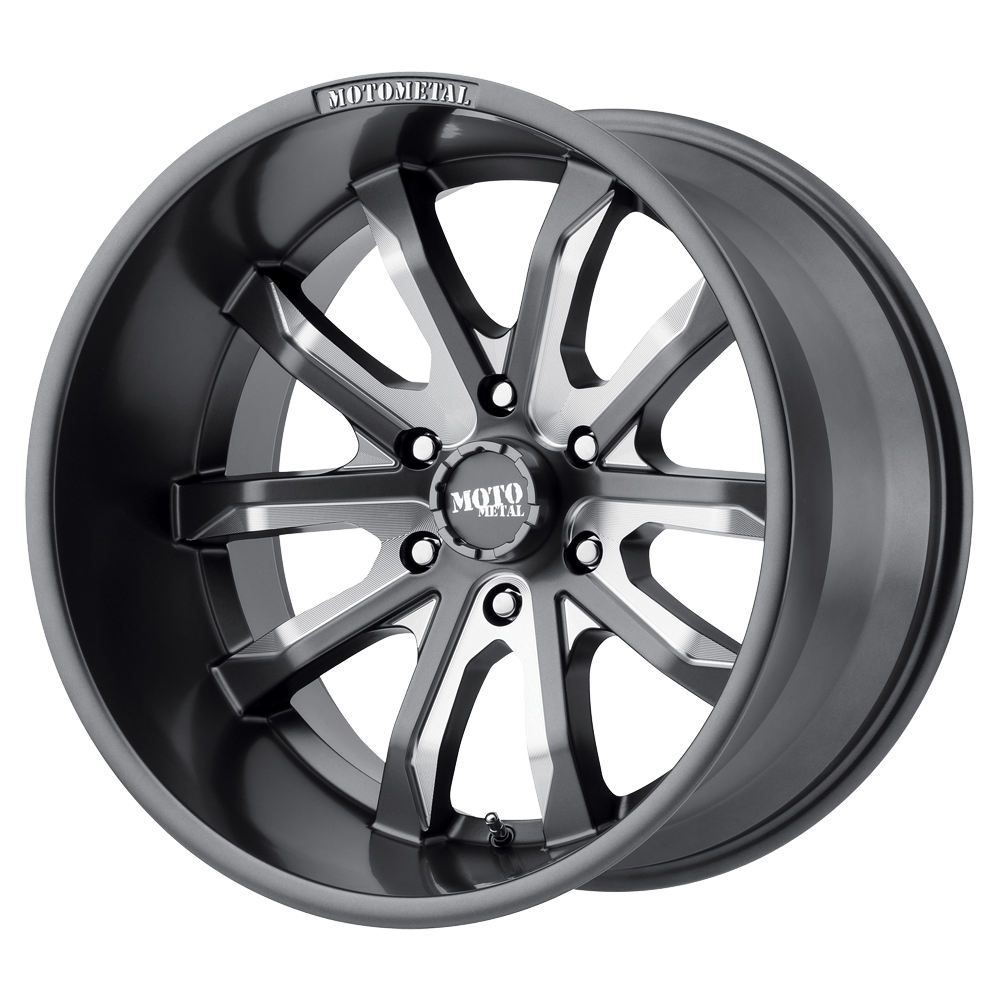 20x9 Moto Metal Offroad Wheels MO983 DAGGER 6x114.3 30 offset 72.56 hub GRAY - MO98329064430