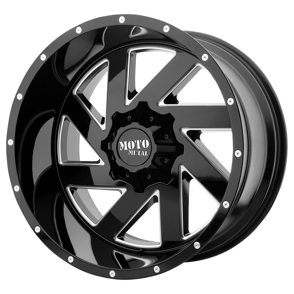 20x9 Moto Metal Offroad Wheels MO988 MELEE 5x139.7/5x150 0 offset 110.1 hub BLACK - MO98829086300