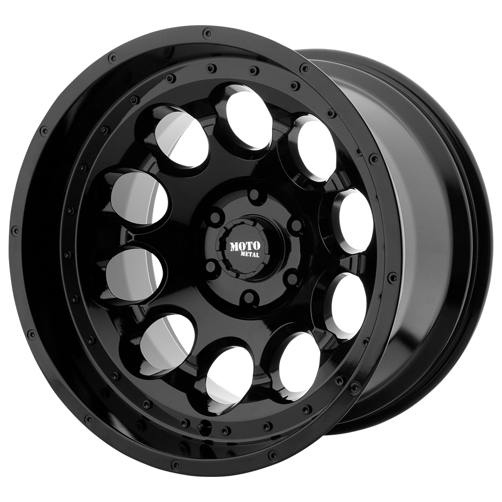 20x12 Moto Metal Offroad Wheels MO990 ROTARY 8x170 -44 offset 125.1 hub BLACK - MO99021287344N