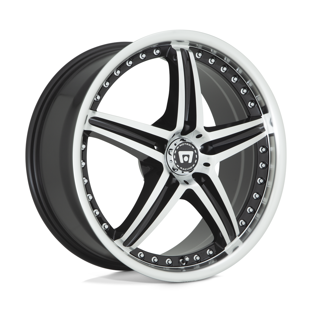 18x8 Motegi Wheels MR107 D5S 5x114.3 24 offset 72.56 hub BLACK - MR10788012342