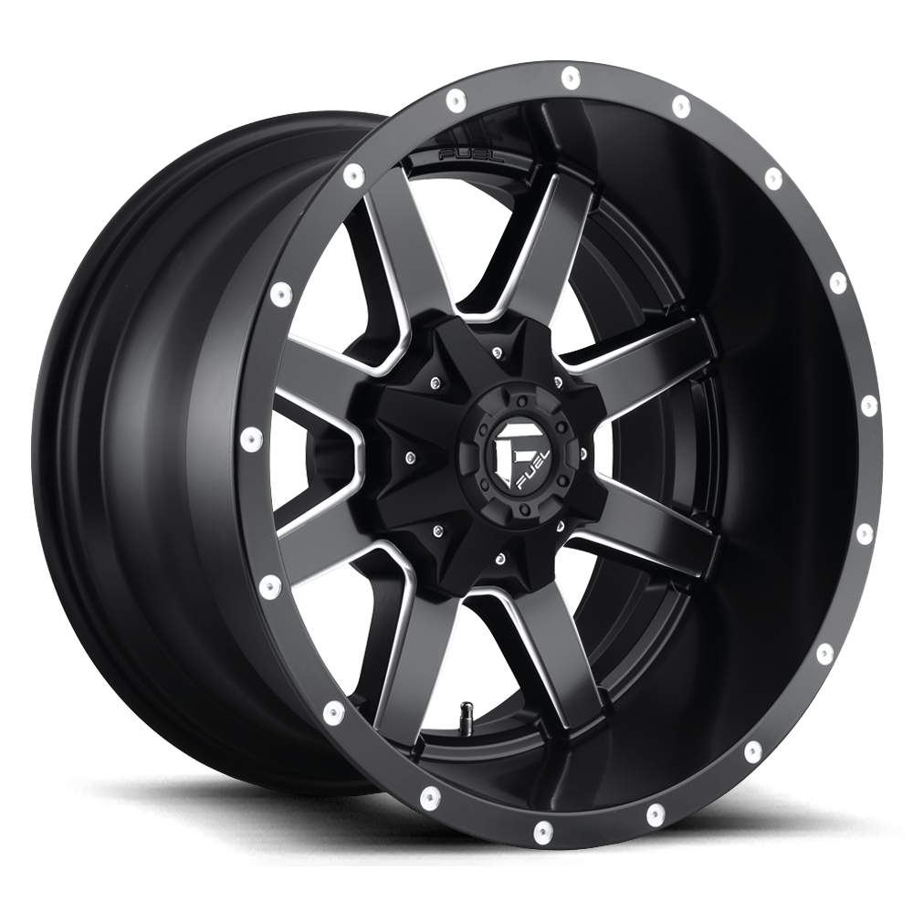 22x12 Fuel Offroad Wheels D538 MAVERICK 8x170 -44 offset 125.1 hub BLACK - D53822201747