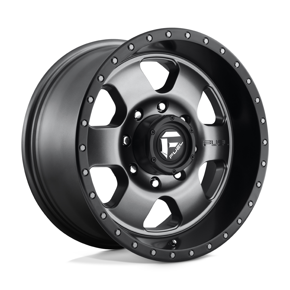 18x9 Fuel Offroad Wheels D619 PODIUM 8x165.1 1 offset 125.1 hub GRAY - D61918908250