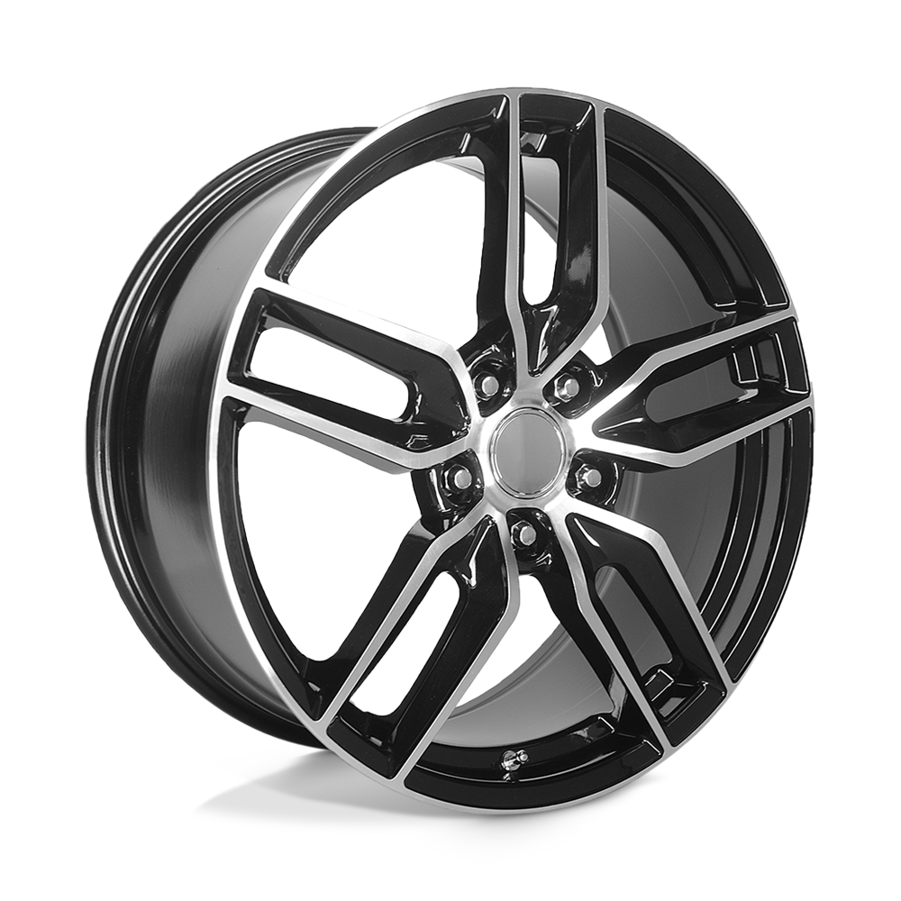 19x10 Performance Replicas Wheels PR160 5x120.65 56 offset 70.3 hub BLACK - 160BM-916156