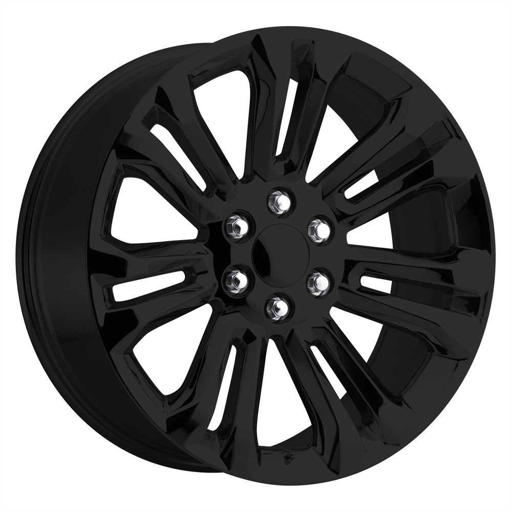 22x9 Performance Replicas Wheels PR205 6x139.7 24 offset 78.1 hub BLACK - 205GB-2295824