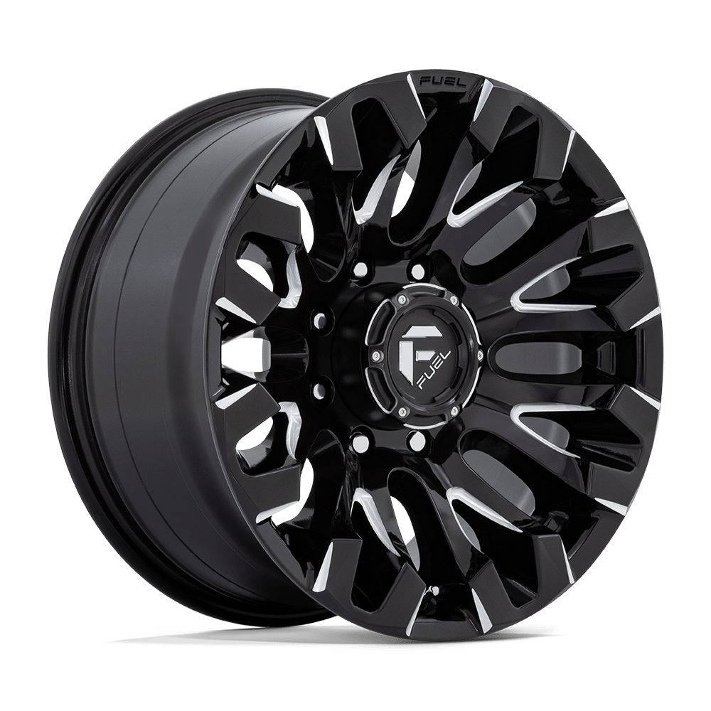 18x9 Fuel Offroad Wheels D828 QUAKE 8x180 1 offset 124.2 hub BLACK - D82818901850