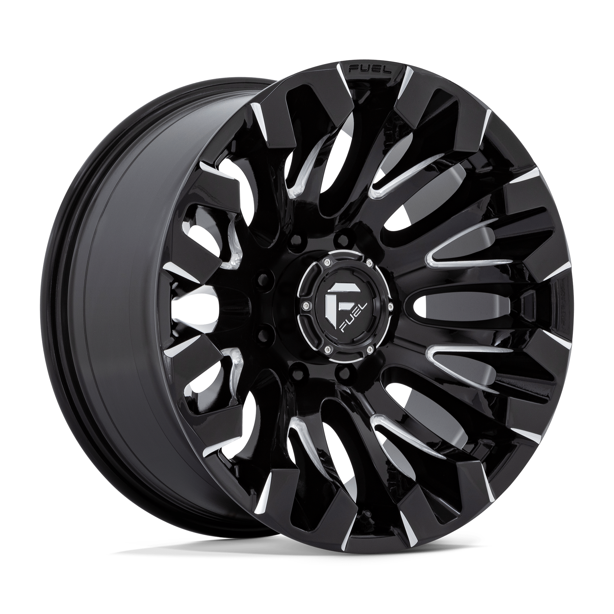 20x10 Fuel Offroad Wheels D828 QUAKE 8x165.1 -18 offset 125.1 hub BLACK - D82820008247
