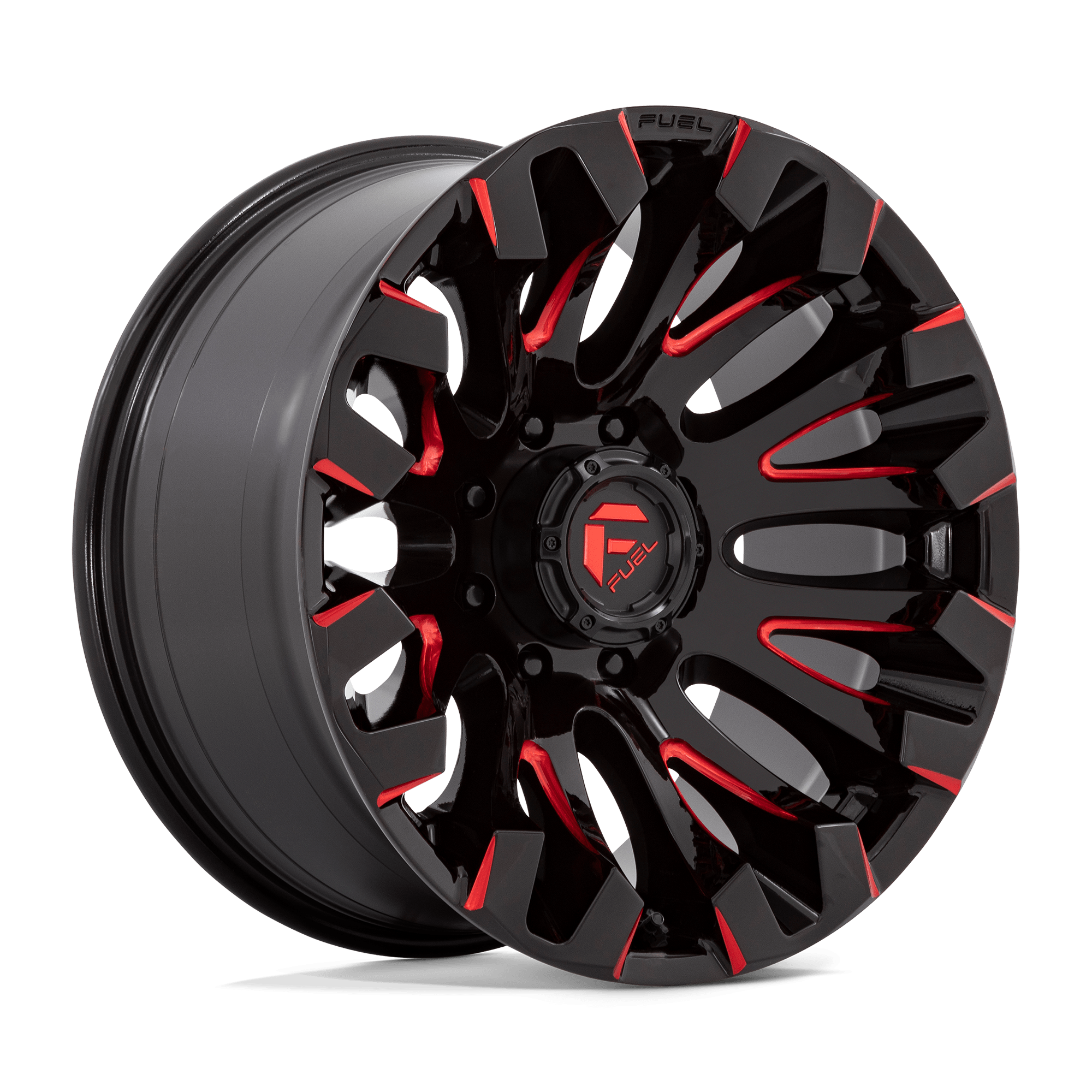 20x10 Fuel Offroad Wheels D829 QUAKE 8x165.1 -18 offset 125.1 hub BLACK - D82920008247