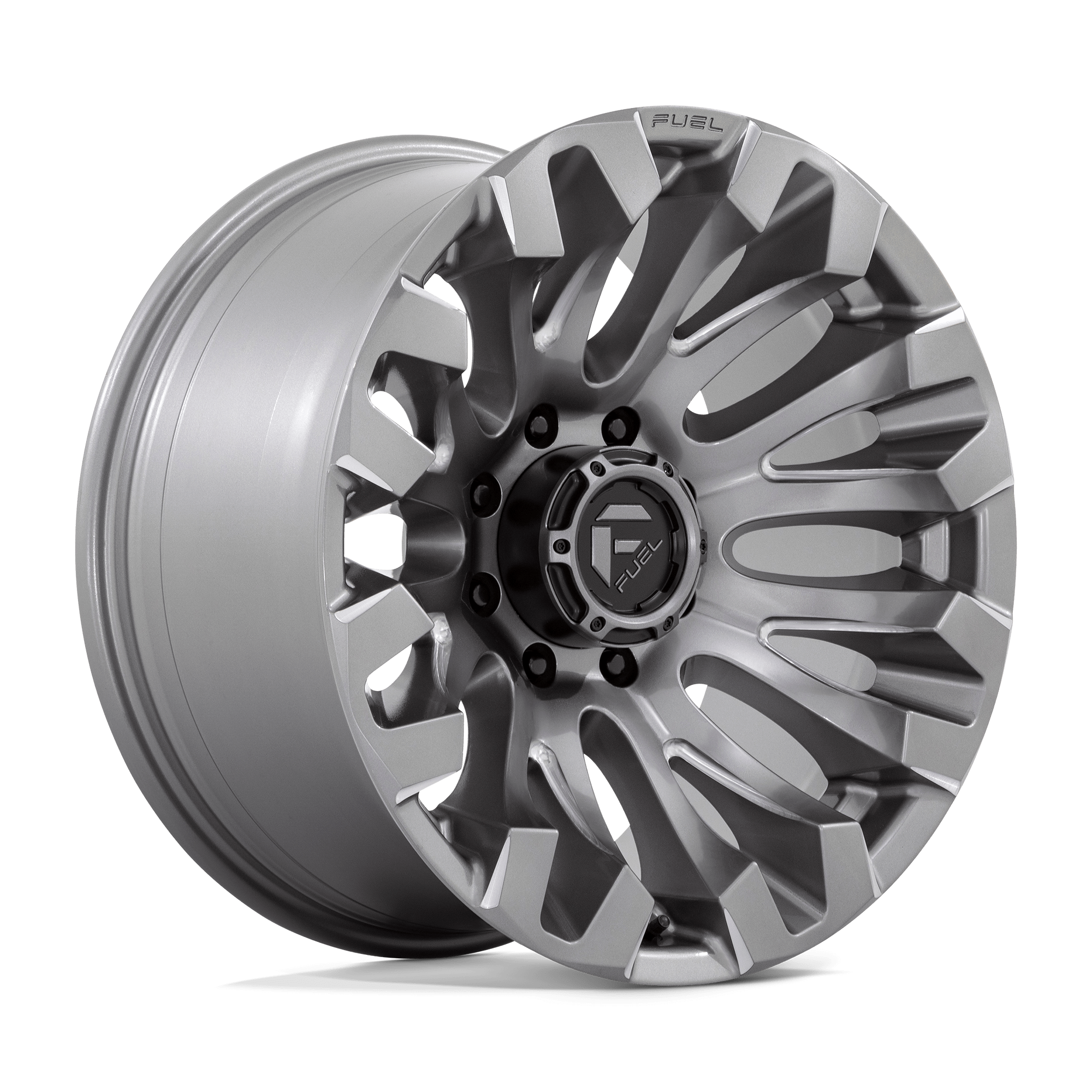 20x10 Fuel Offroad Wheels D830 QUAKE 8x165.1 -18 offset 125.1 hub GRAY - D83020008247