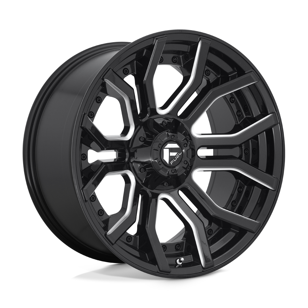 20x10 Fuel Offroad Wheels D711 RAGE 6x135/6x139.7 -18 offset 106.1 hub BLACK - D71120009847