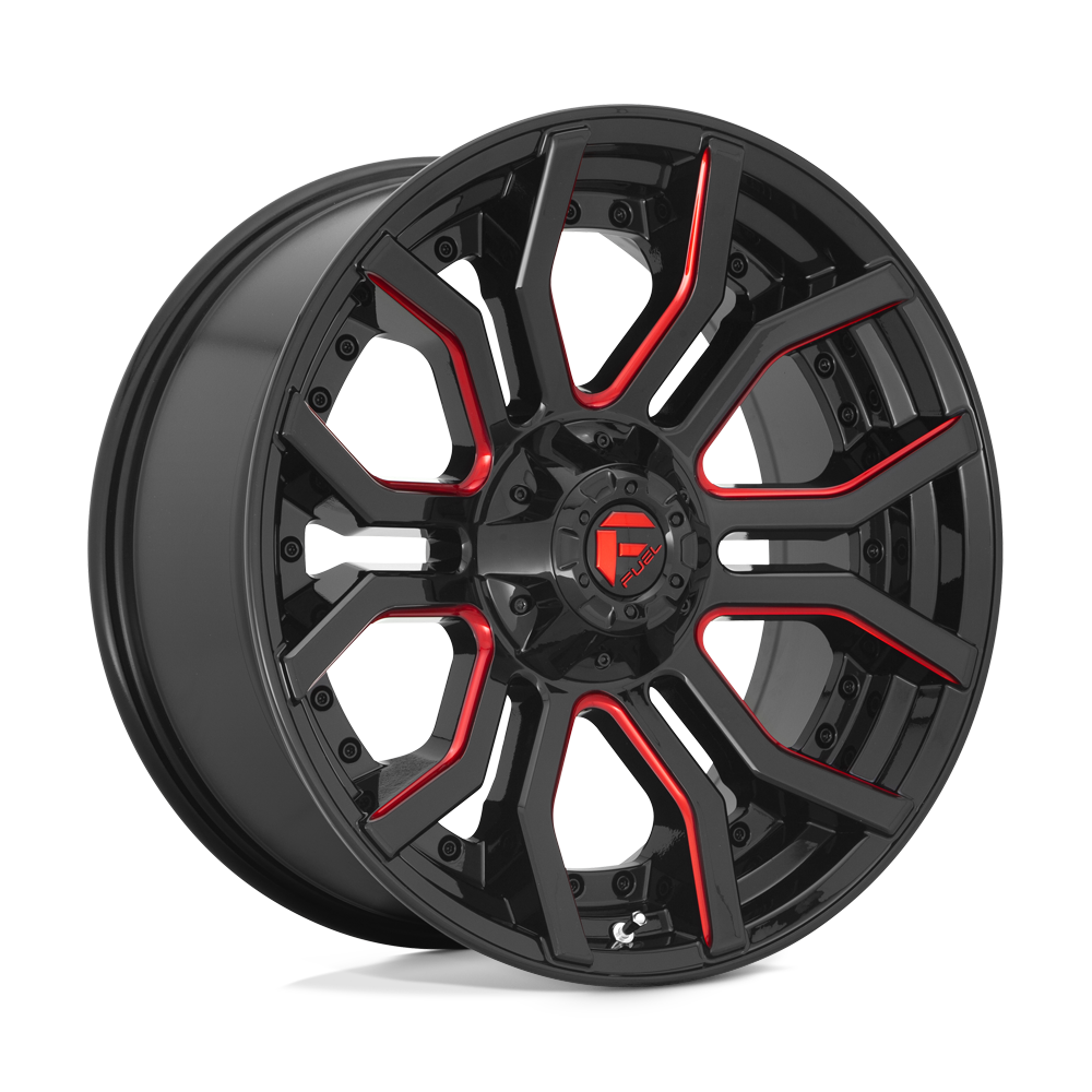 24x12 Fuel Offroad Wheels D712 RAGE 5x127/5x139.7 -44 offset 87.1 hub BLACK - D71224205747