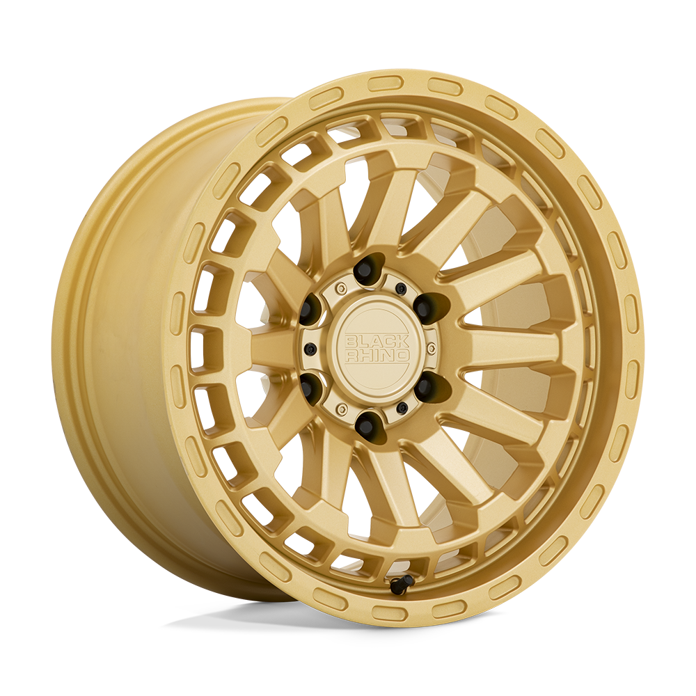 18x9.5 Black Rhino Hard Alloys RAID 5x127 -18 offset 71.5 hub GOLD - 1895RAD-85127L71