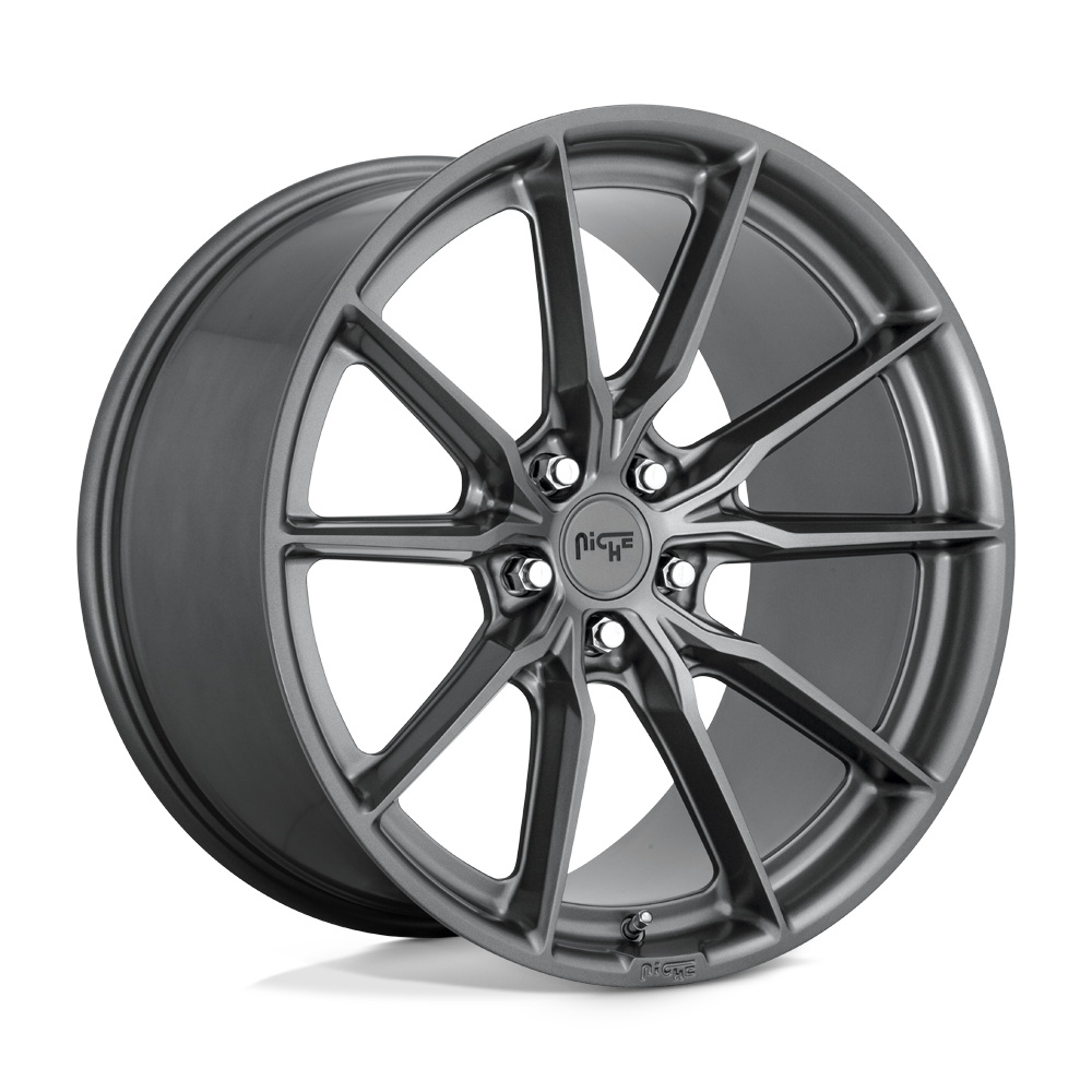 18x8 Niche Wheels M239 RAINIER 5x120 40 offset 72.56 hub GRAY - M239188021+40