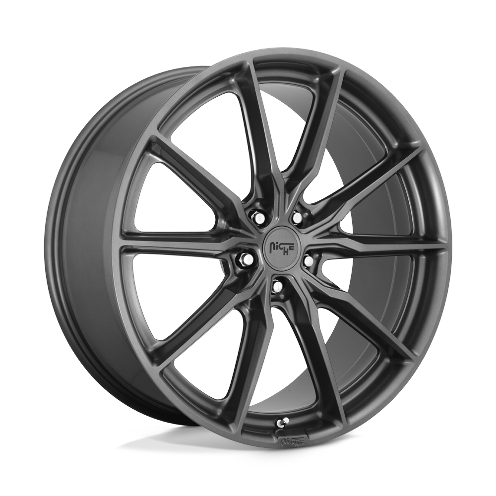 22x9 Niche Wheels M239 RAINIER 5x108 38 offset 72.56 hub GRAY - M239229031+38
