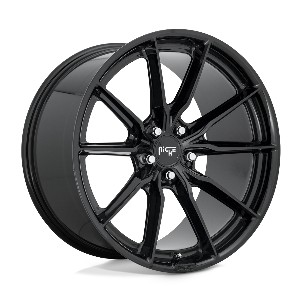 22x9 Niche Wheels M240 RAINIER 5x114.3 42 offset 72.56 hub BLACK - M240229065+42