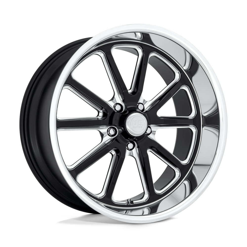 18x9.5 US Mas Wheels U117 RAMBLER 5x120.65 1 offset 72.56 hub BLACK - U11718956152
