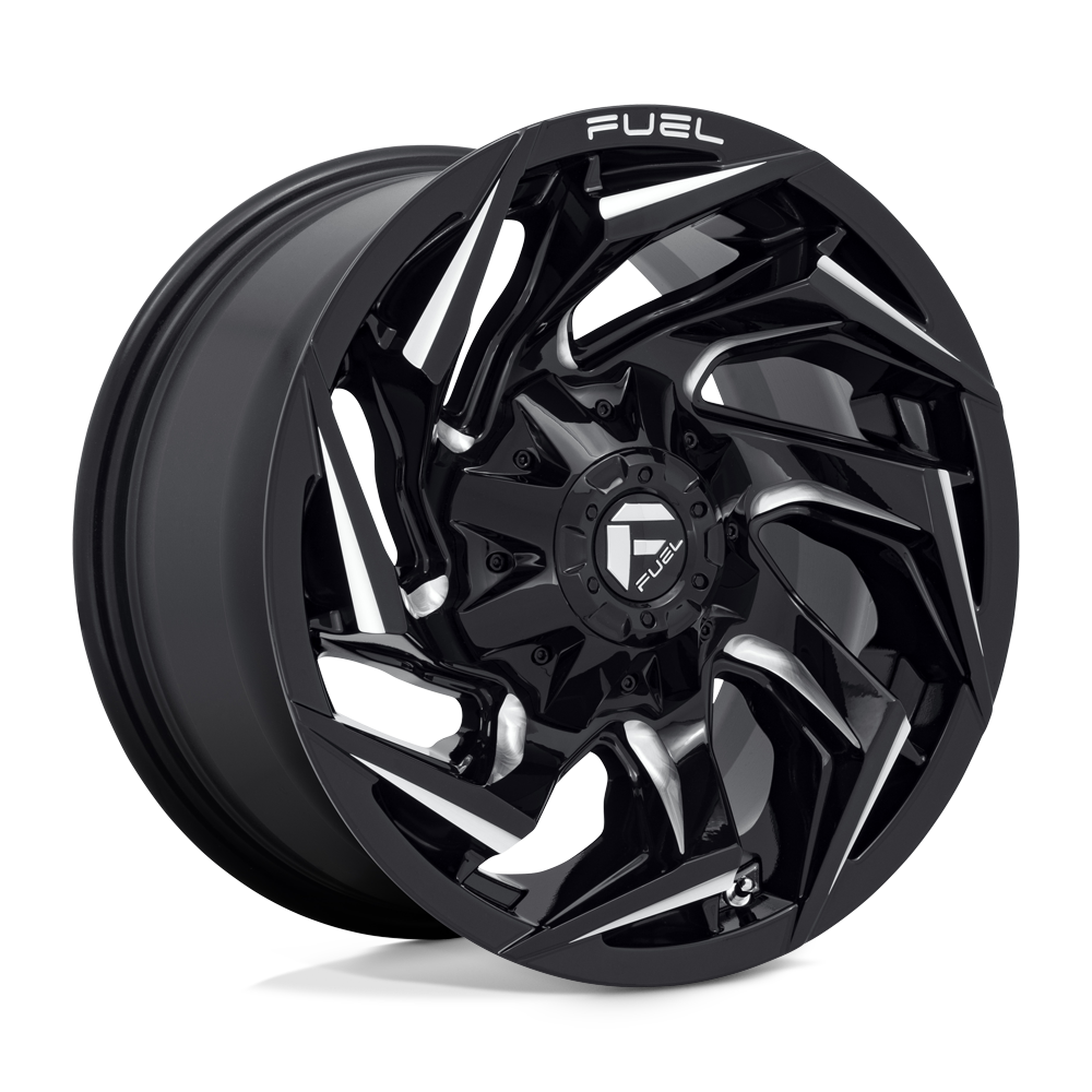 20x10 Fuel Offroad Wheels D753 REACTION 8x165.1 -18 offset 125.1 hub BLACK - D75320008247
