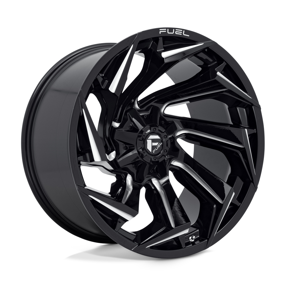 22x12 Fuel Offroad Wheels D753 REACTION 8x180 -44 offset 124.2 hub BLACK - D75322201847