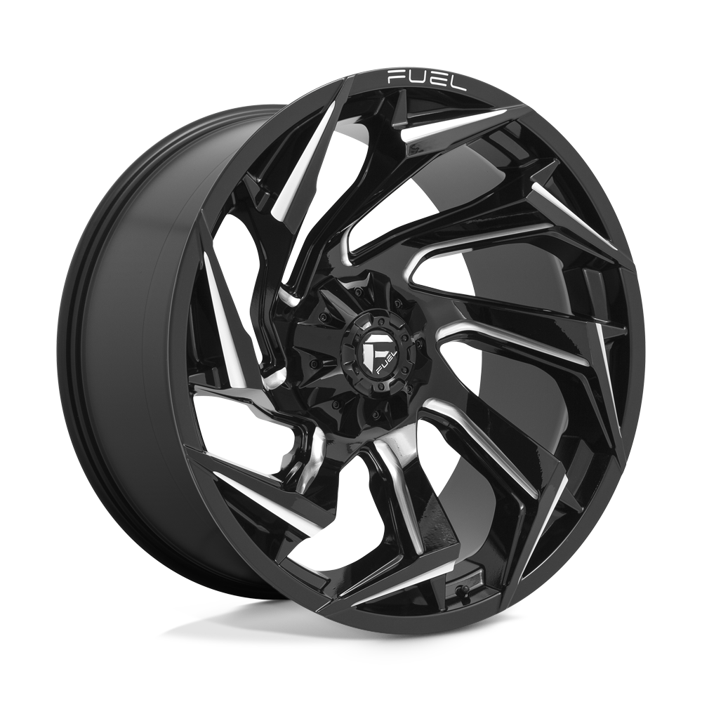 24x12 Fuel Offroad Wheels D753 REACTION 6x135/6x139.7 -44 offset 106.1 hub BLACK - D75324209847
