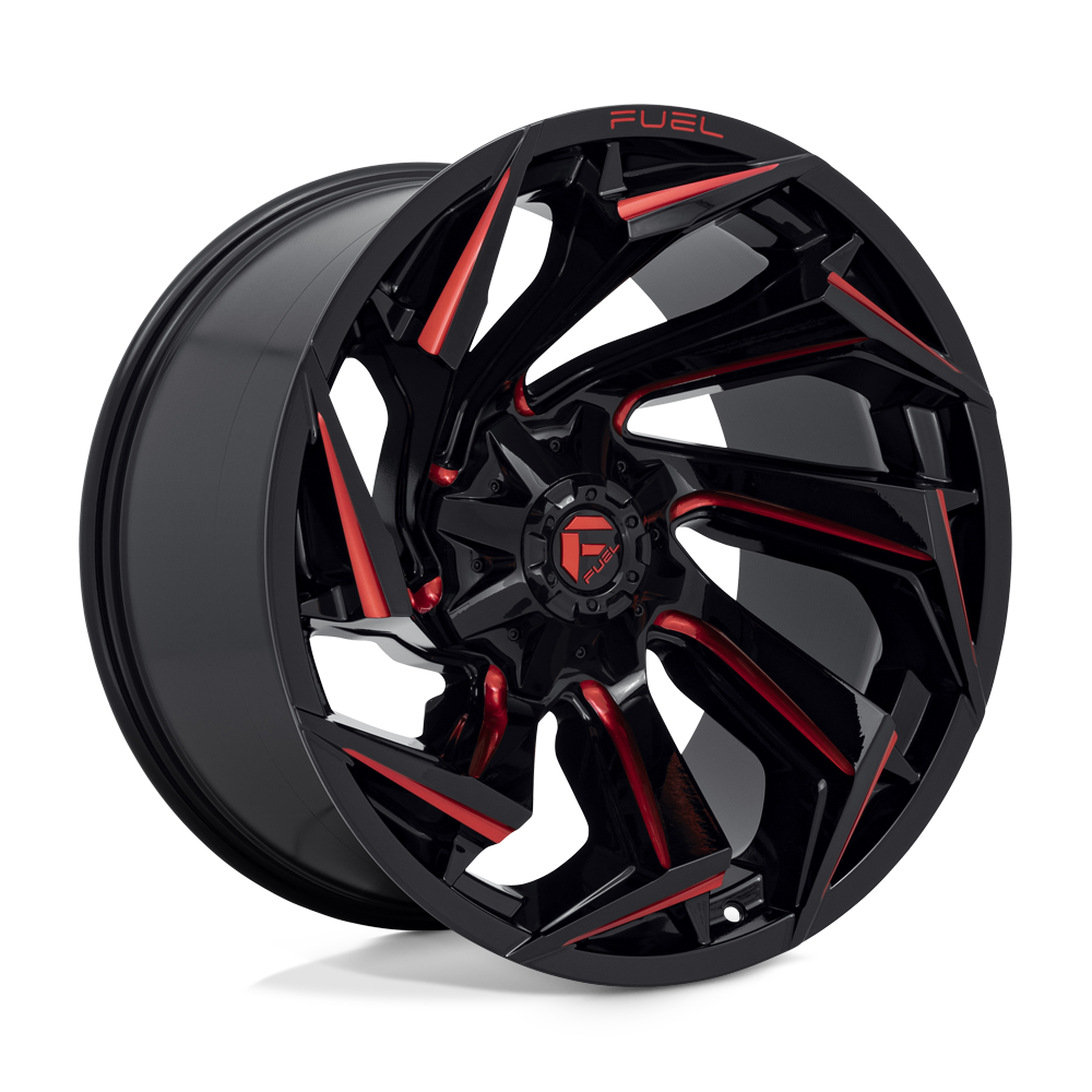 22x12 Fuel Offroad Wheels D755 REACTION 8x170 -44 offset 125.1 hub BLACK - D75522201747