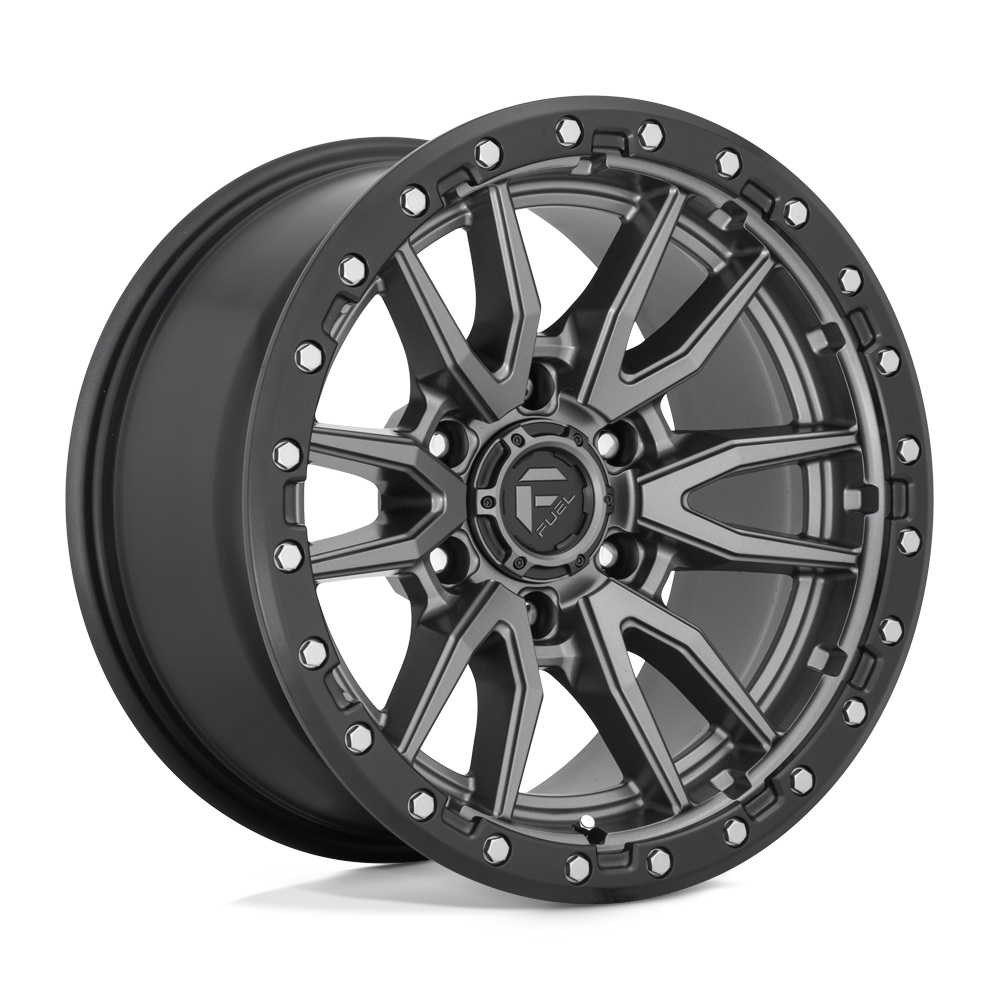 22x12 Fuel Offroad Wheels D680 REBEL 6x135 -44 offset 87.1 hub GRAY - D68022208947