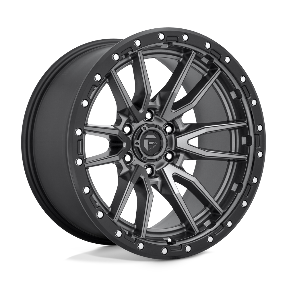20x10 Fuel Offroad Wheels D680 REBEL 6x135 -18 offset 87.1 hub GRAY - D68020008947