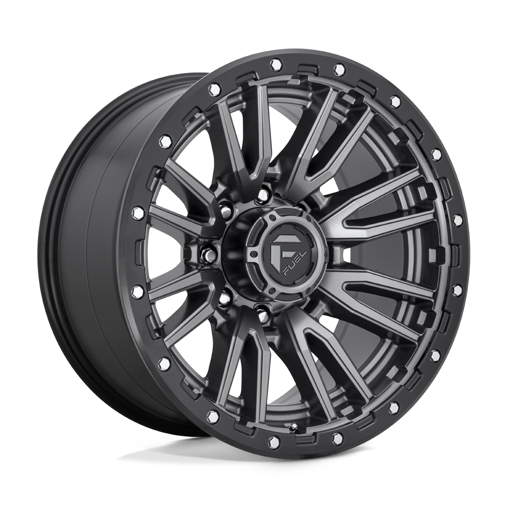 20x10 Fuel Offroad Wheels D680 REBEL 8x165.1 -18 offset 125.1 hub GRAY - D68020008247