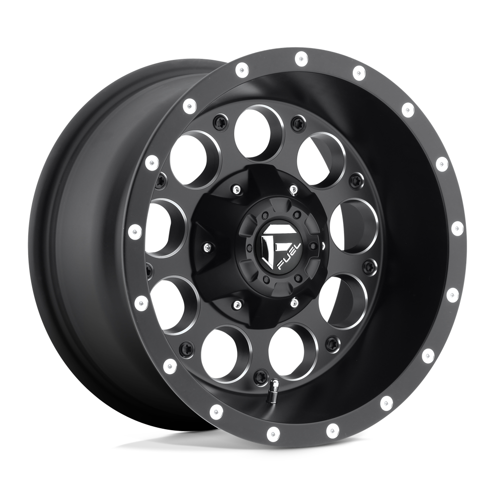 15x8 Fuel Offroad Wheels D525 REVOLVER 6x139.7 -18 offset 108 hub BLACK - D52515808337